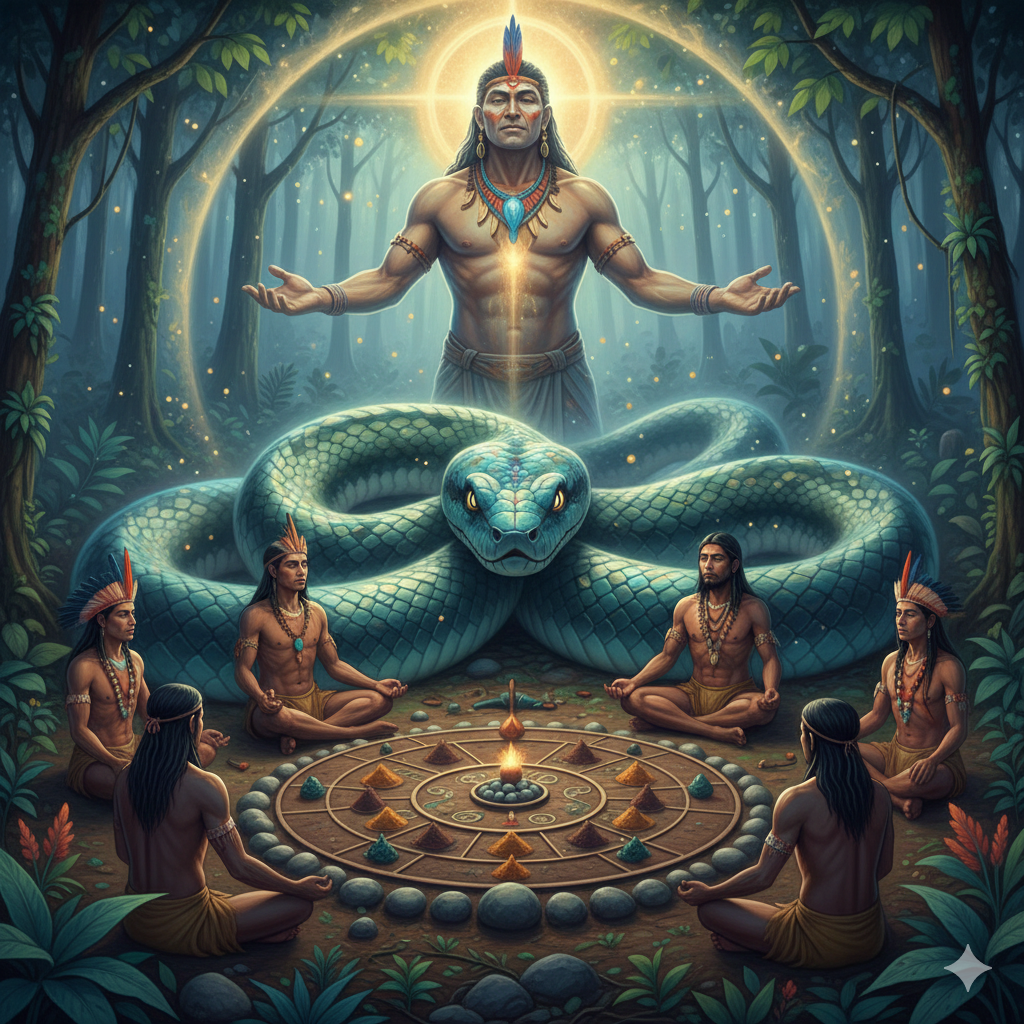 A jiboia encantada e o grande espirito