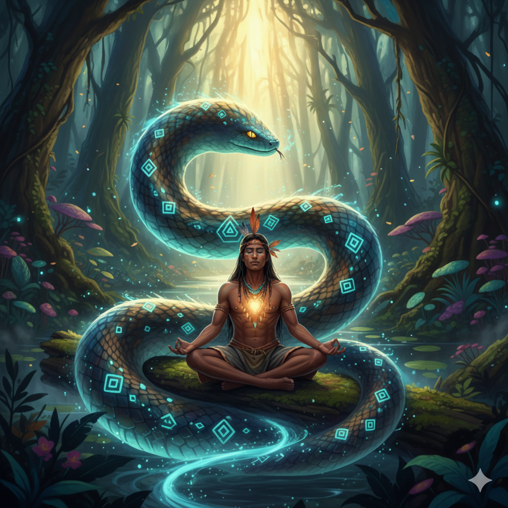 A jiboia encantada nas medicinas das florestas