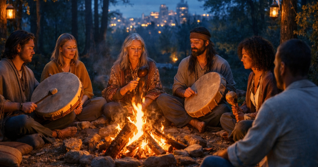 tambores e maracás no neoxamanismo